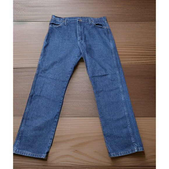 Wrangler Other - Vintage Wrangler Cowboy Cut 13MWZ Jeans 38x32 Measures 36x31 Blue Denim Western